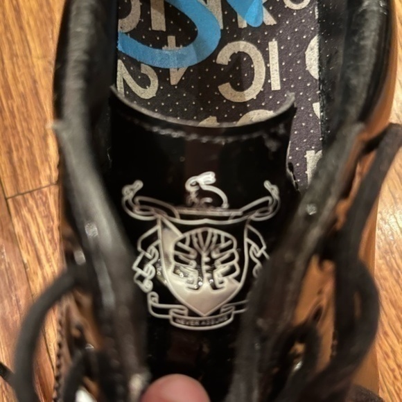 Paul Smith Designer Dress Sneakers Leather Black Mens Size 8 - Picture 8 of 16